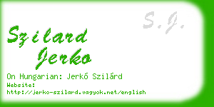 szilard jerko business card